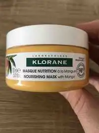 KLORANE - Masque nutrition à la mangue