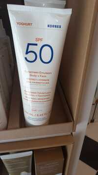 KORRES - Sunscreen emulsion Protect + hydrate SPF 50