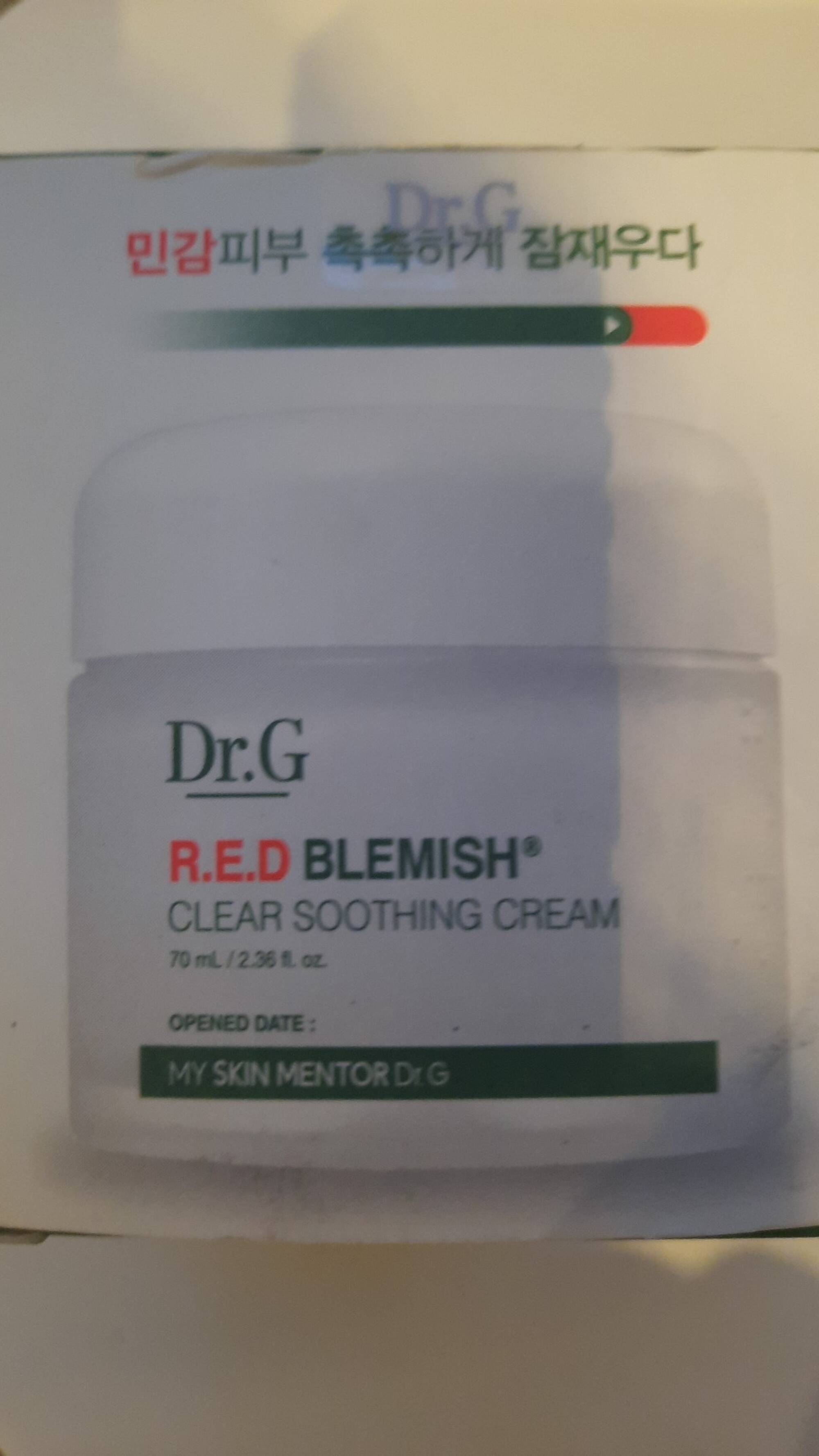 DR.G - Red blemish - Clear soothing cream