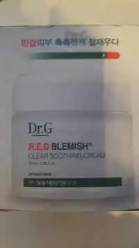 DR.G - Red blemish - Clear soothing cream