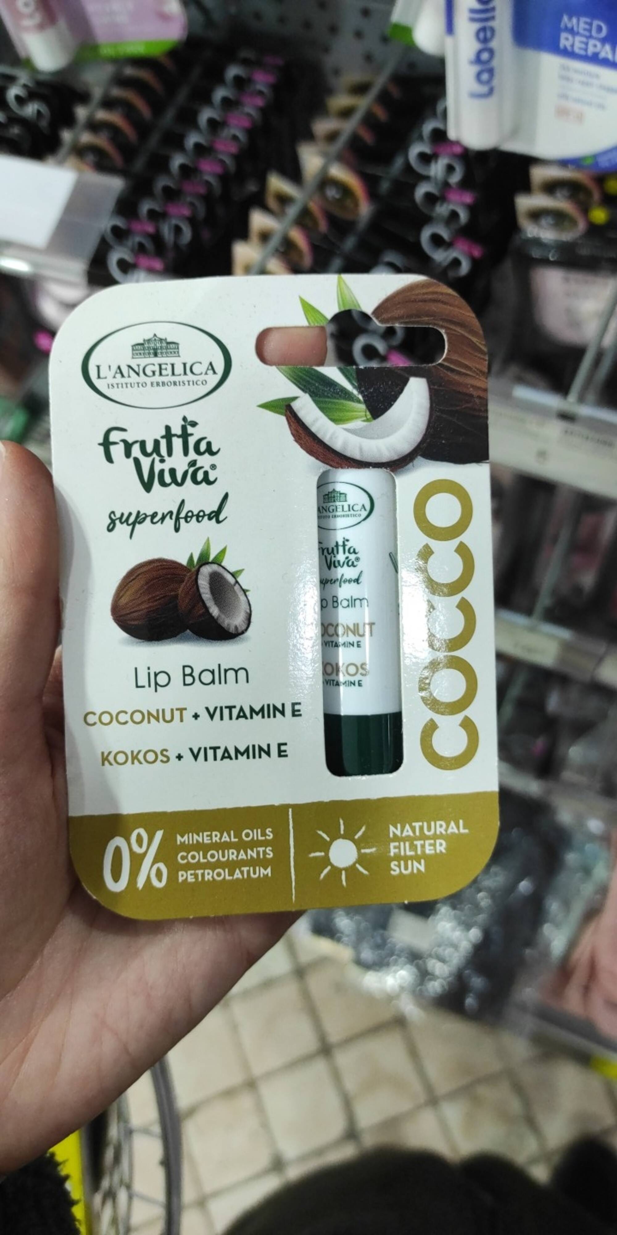 L'ANGELICA - Lip balm coconut + vitamin E