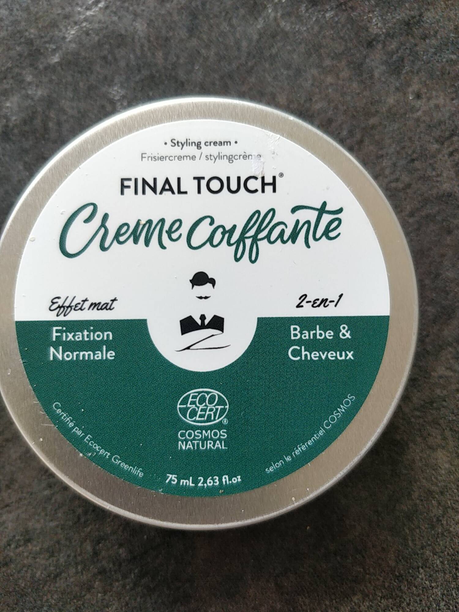 MONSIEUR BARBIER - Final touch - Crème coiffante 