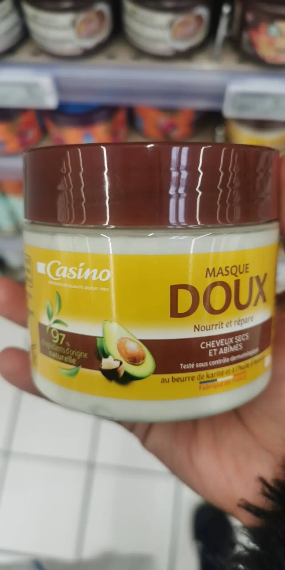 CASINO - Cheveux secs et abîmés - Masque doux