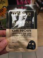 MASQUE B.A.R - Or noir - Masque en feuille charbon + or 24 carats