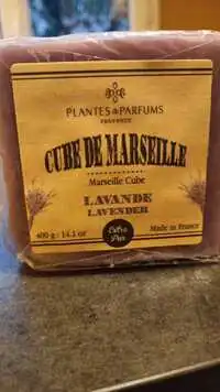 PLANTES & PARFUMS - Cube de Marseille lavande