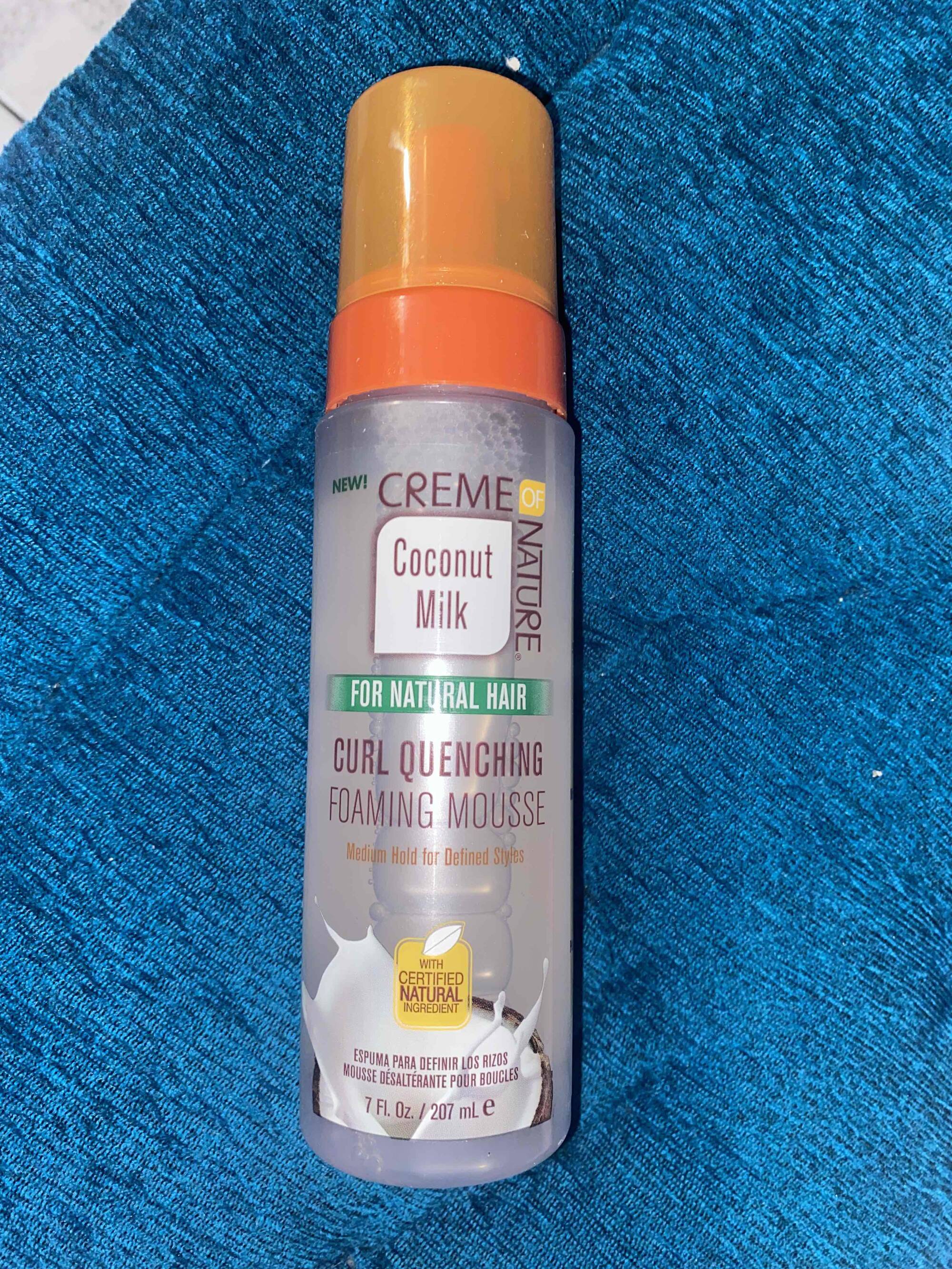 CREME OF NATURE - Coconut milk - Curl quenching foaming mousse