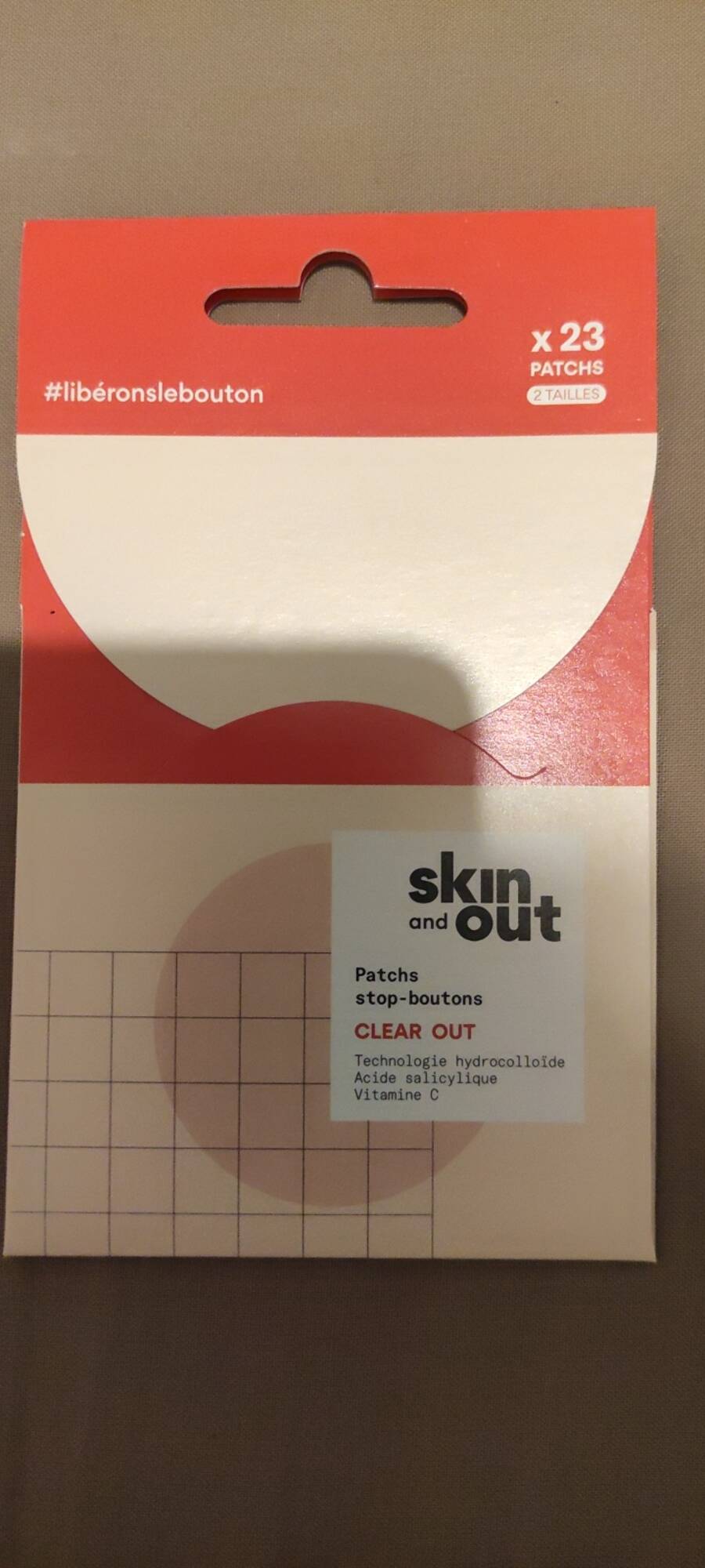 SKIN AND OUT - Patchs stop-boutons 
