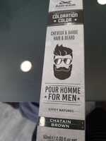 HAIRGUM - Coloration cheveux & barbe chatain pour homme