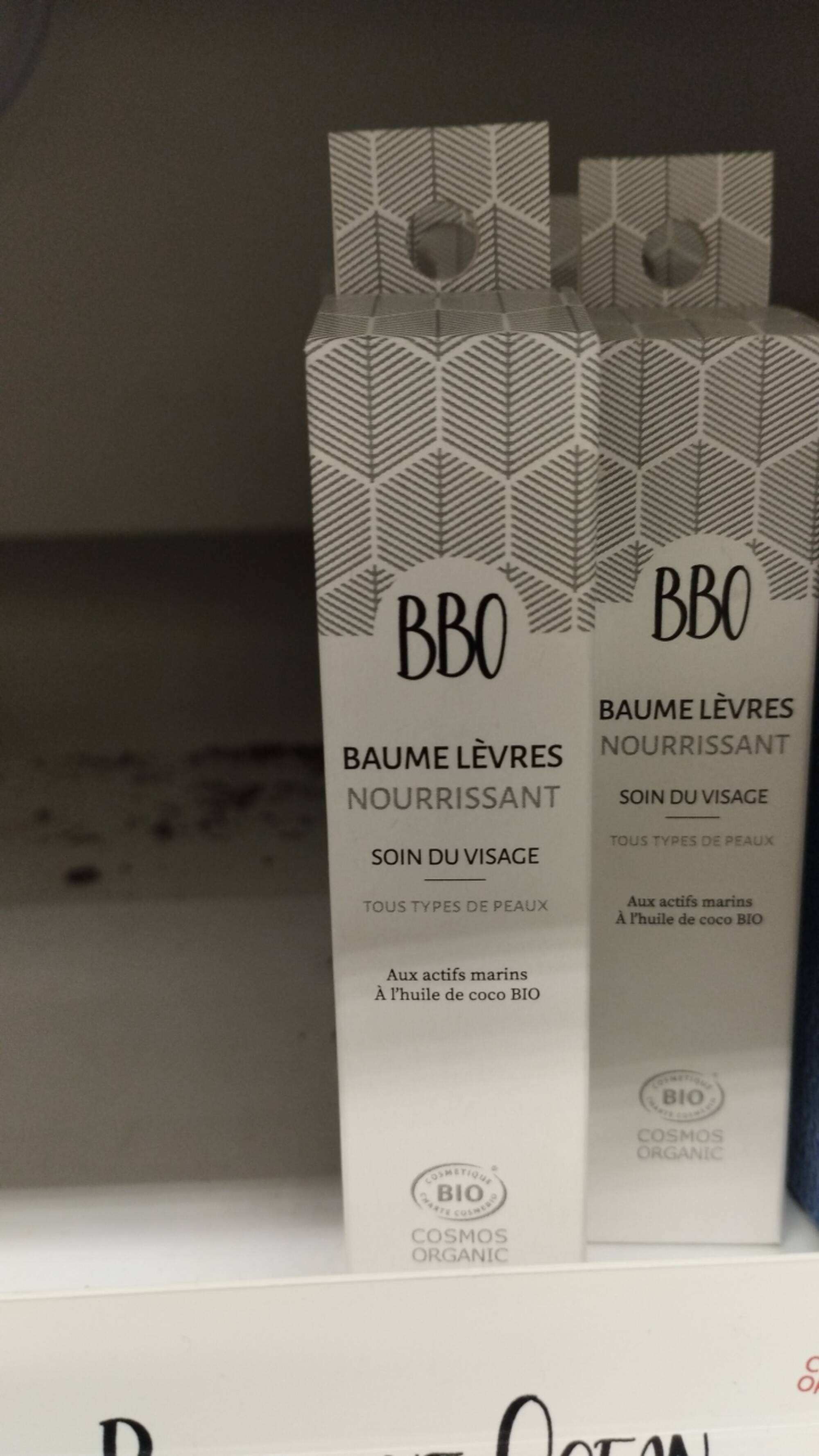 BBO - Baume lèvres à l'huile de coco bio