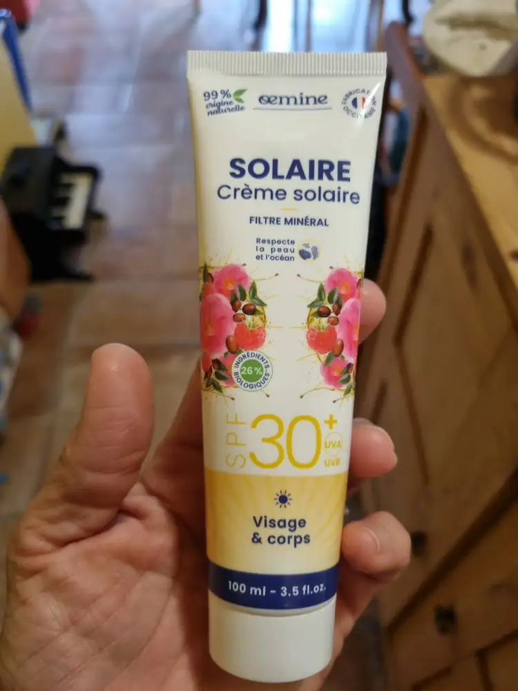OEMINE - Crème solaire visage et corps SPF 30+