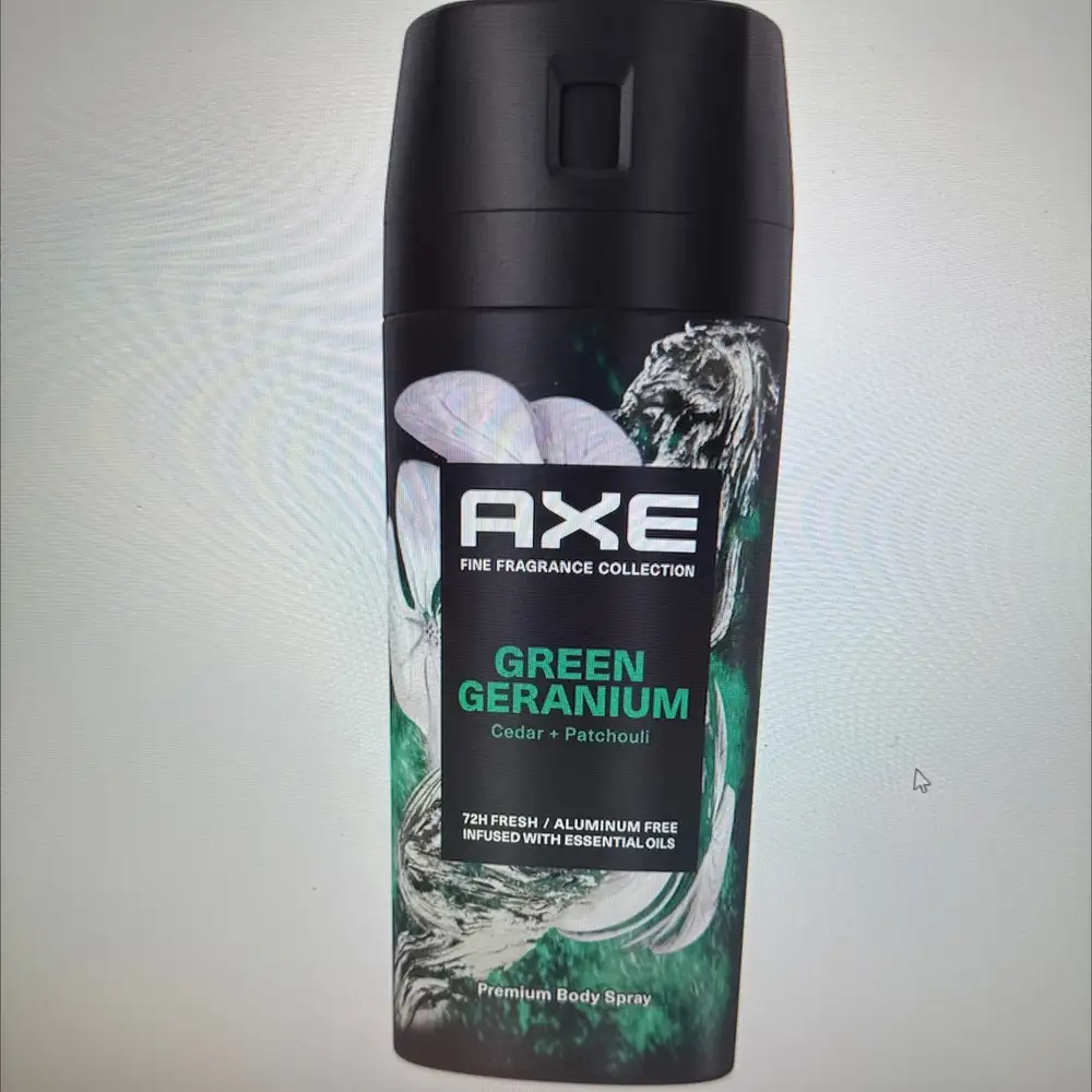 AXE - Green geranium - Premium body spray 72h fresh