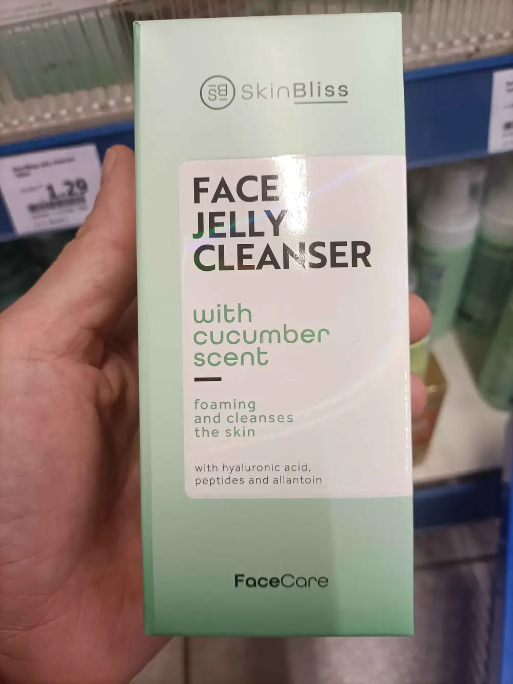 SKINBLISS - Face jelly cleanser with cucumber scent