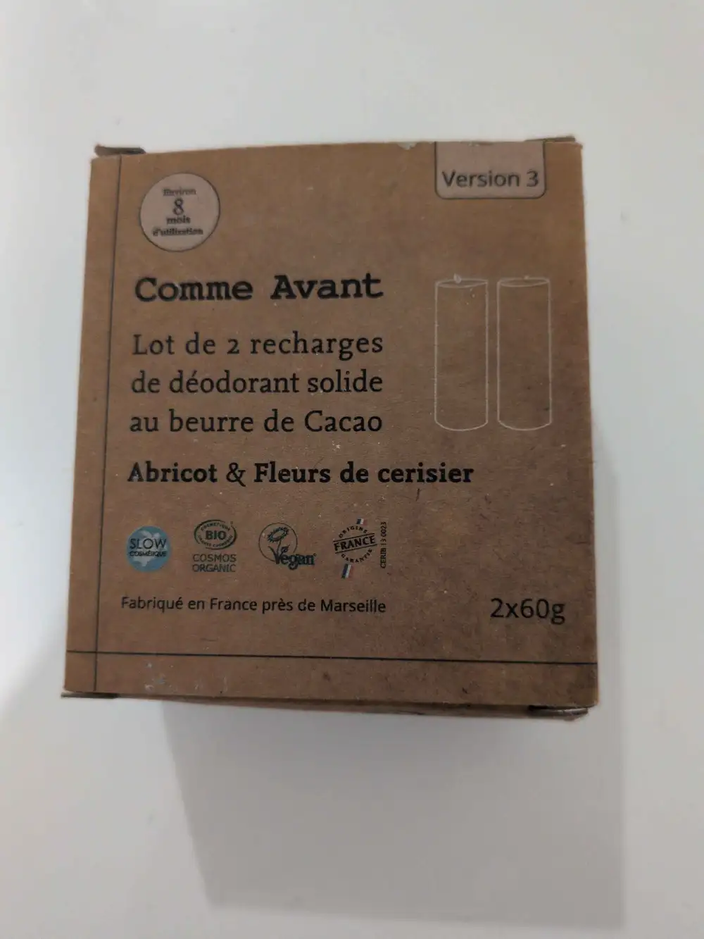 COMME AVANT - Recharge de déodorant au beurre de cacao