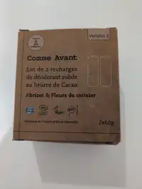COMME AVANT - Recharge de déodorant au beurre de cacao