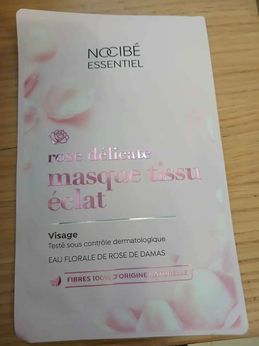 NOCIBÉ ESSENTIEL - Rose délicate - Masque tissu éclat