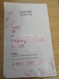 NOCIBÉ ESSENTIEL - Rose délicate - Masque tissu éclat