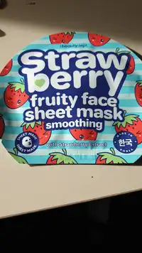 THE BEAUTY DEPT - Strawberry - Fruity face sheet mask smoothing