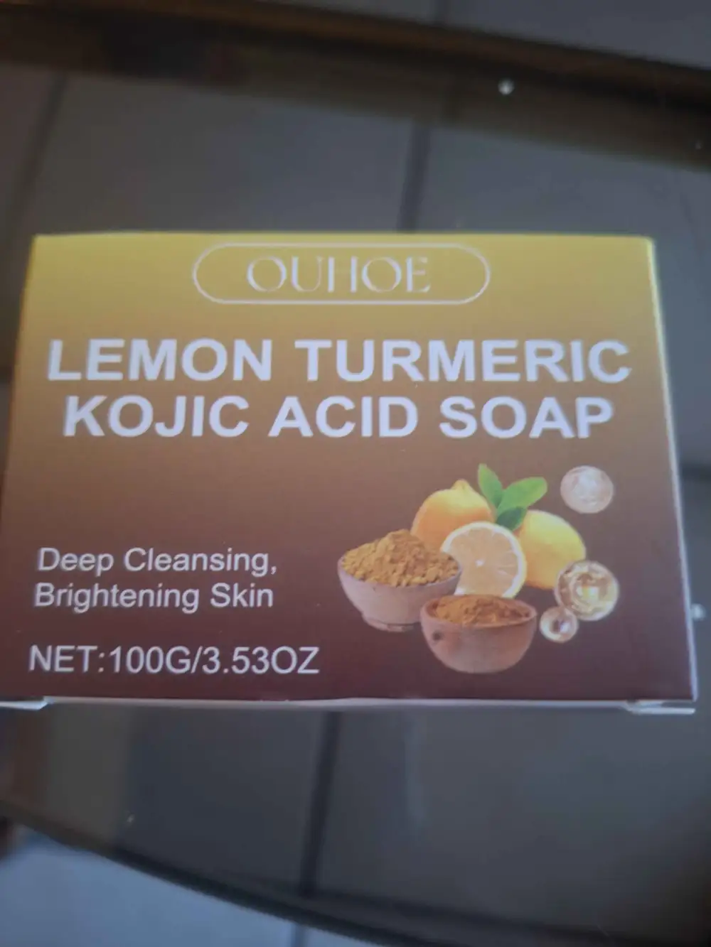 OUHOE - Lemon turmeric kojic acid soap