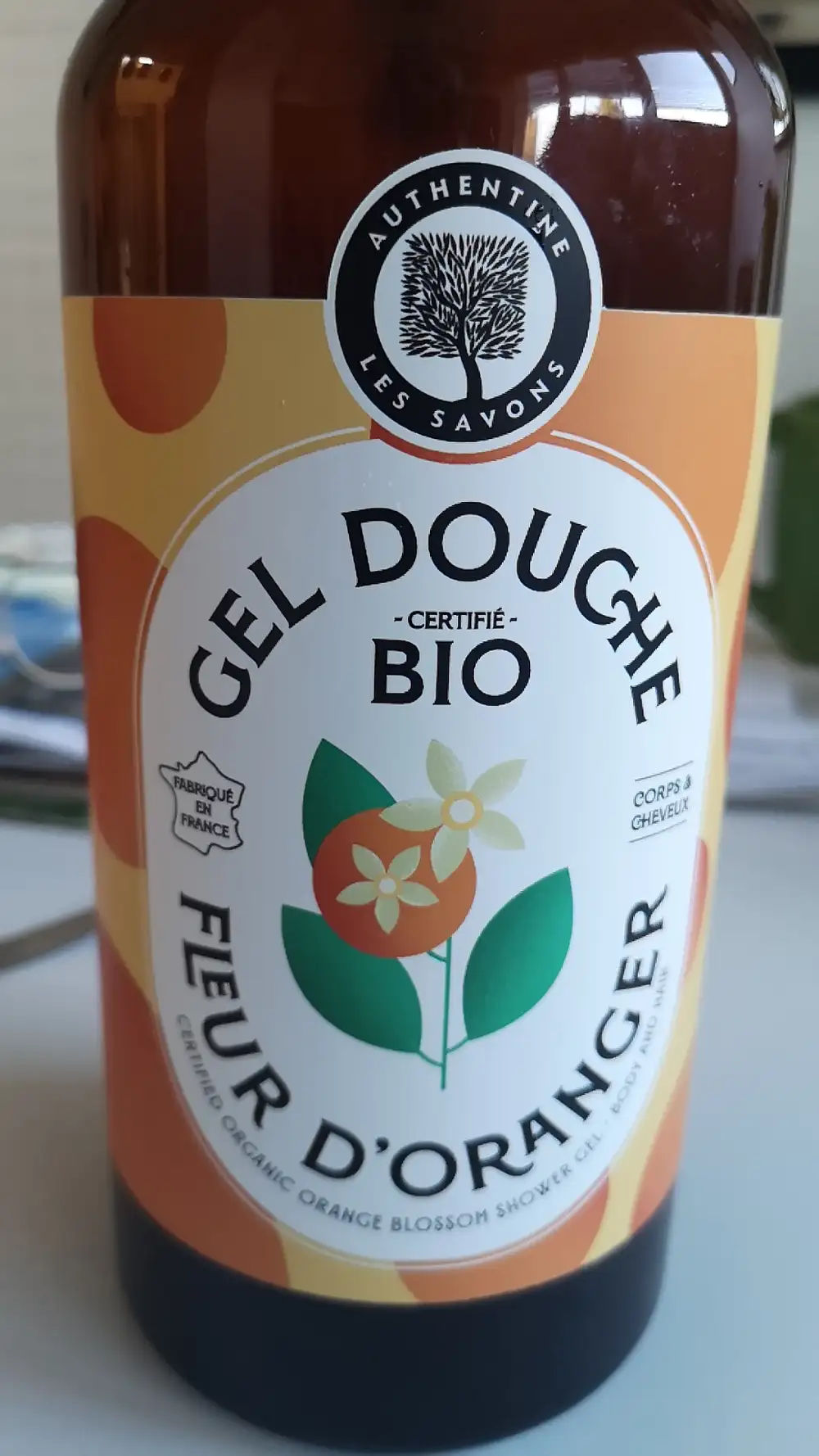 AUTHENTINE LES SAVONS - Fleur d'oranger - Gel douche bio