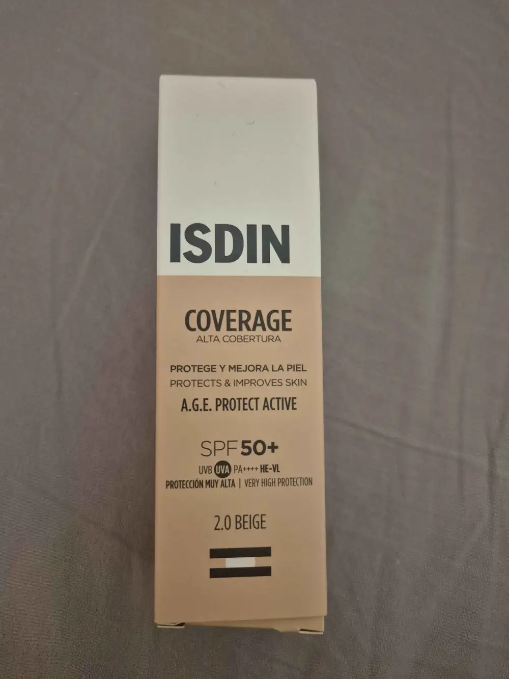 ISDIN - Coverage A.G.E. protect active SPF50+ 2.0 beige