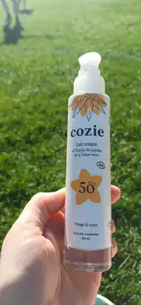 COZIE - Lait solaire à l'huile de jojoba et à l'aloe vera SPF50+