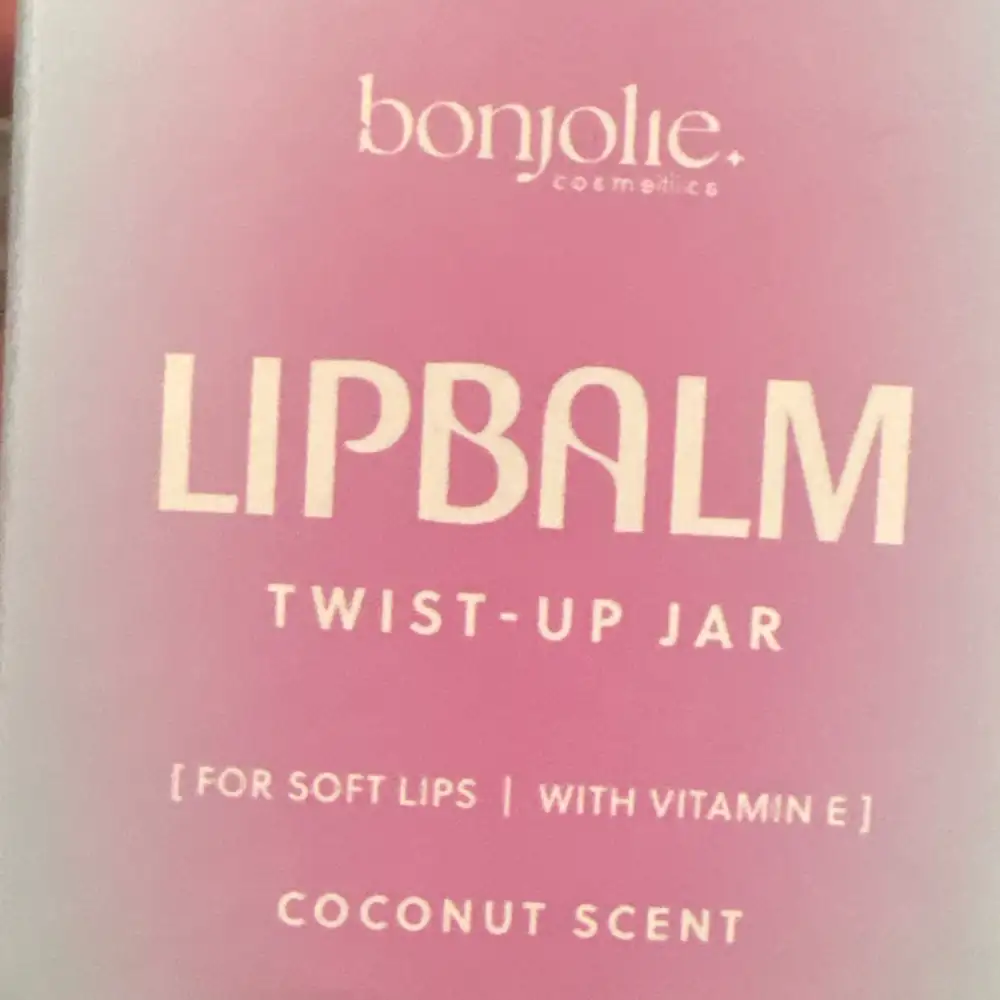 BONJOLIE COSMETICS - Twist-up jar - Lip balm coconut scent