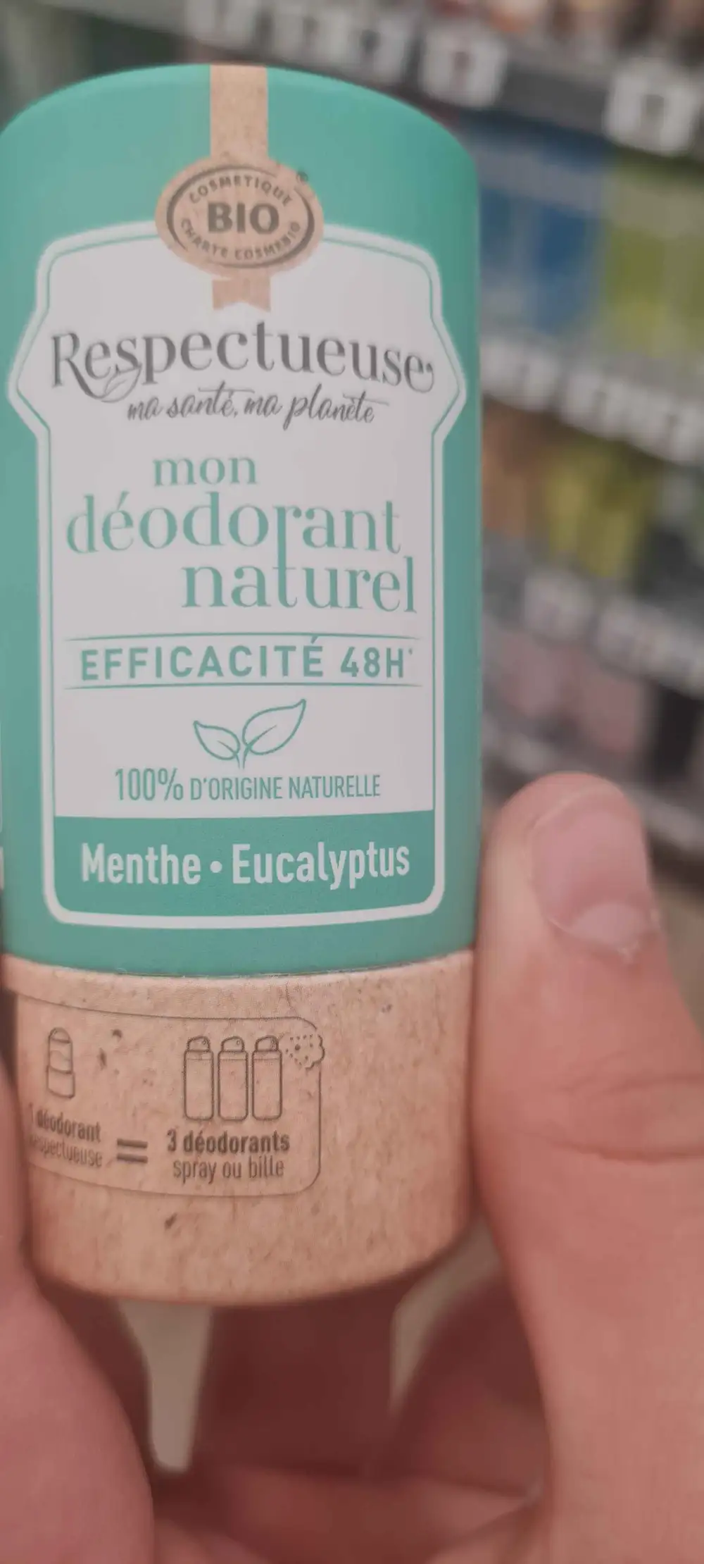 RESPECTUEUSE - Menthe eucalyptus - Mon déodorant naturel 48h
