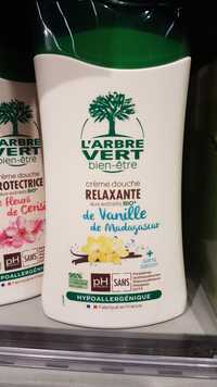 L'ARBRE VERT - Crème douche relaxante aux extraits bio de vanille bio de Madagascar