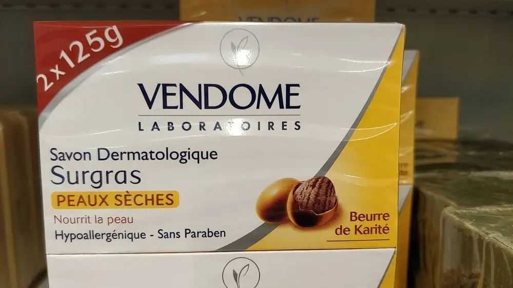 VENDOME - Savon dermatologique surgras beurre de karité