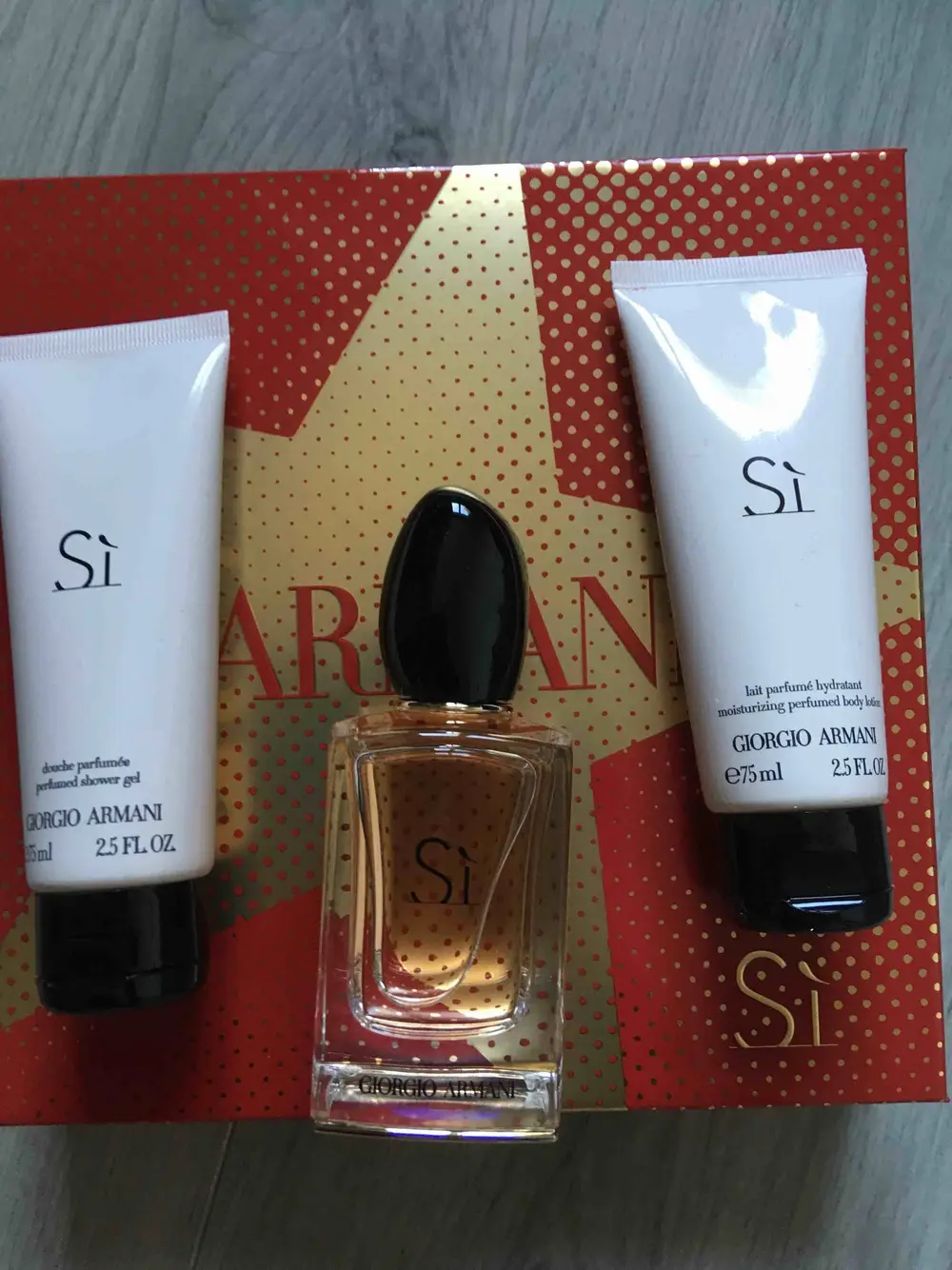 GIORGIO ARMANI - Si - Coffret douche parfumée, eau de parfum et lait parfumé hydratant