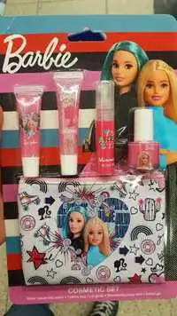 BARBIE - Cosmetica set - Lip gloss, shimmering body mist, water base nail polish, glitter gel