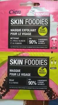 CIEN - Skin foodies - Masque exfoliant & Masque éclat