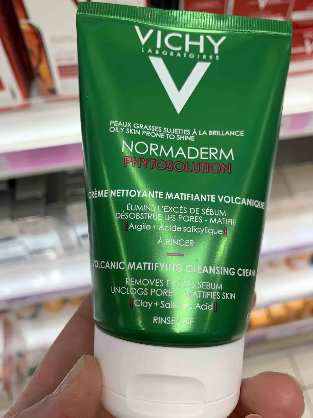 VICHY - Normaderm phytosolution - Crème nettoyante matifiante volcanique