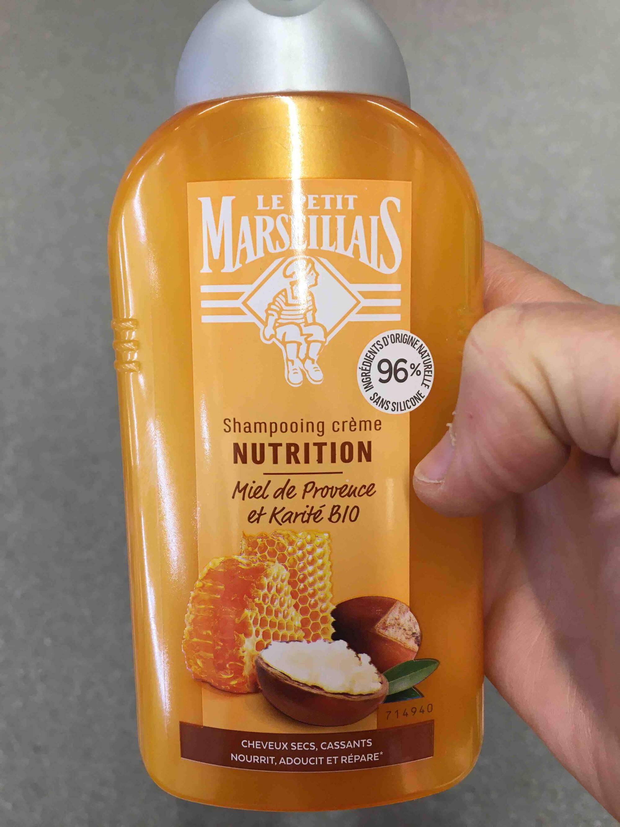 LE PETIT MARSEILLAIS - Shampooing crème nutrition miel et karité bio
