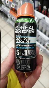 L'ORÉAL - Men expert carbon protect - 5 en 1 anti-transpirant 48h