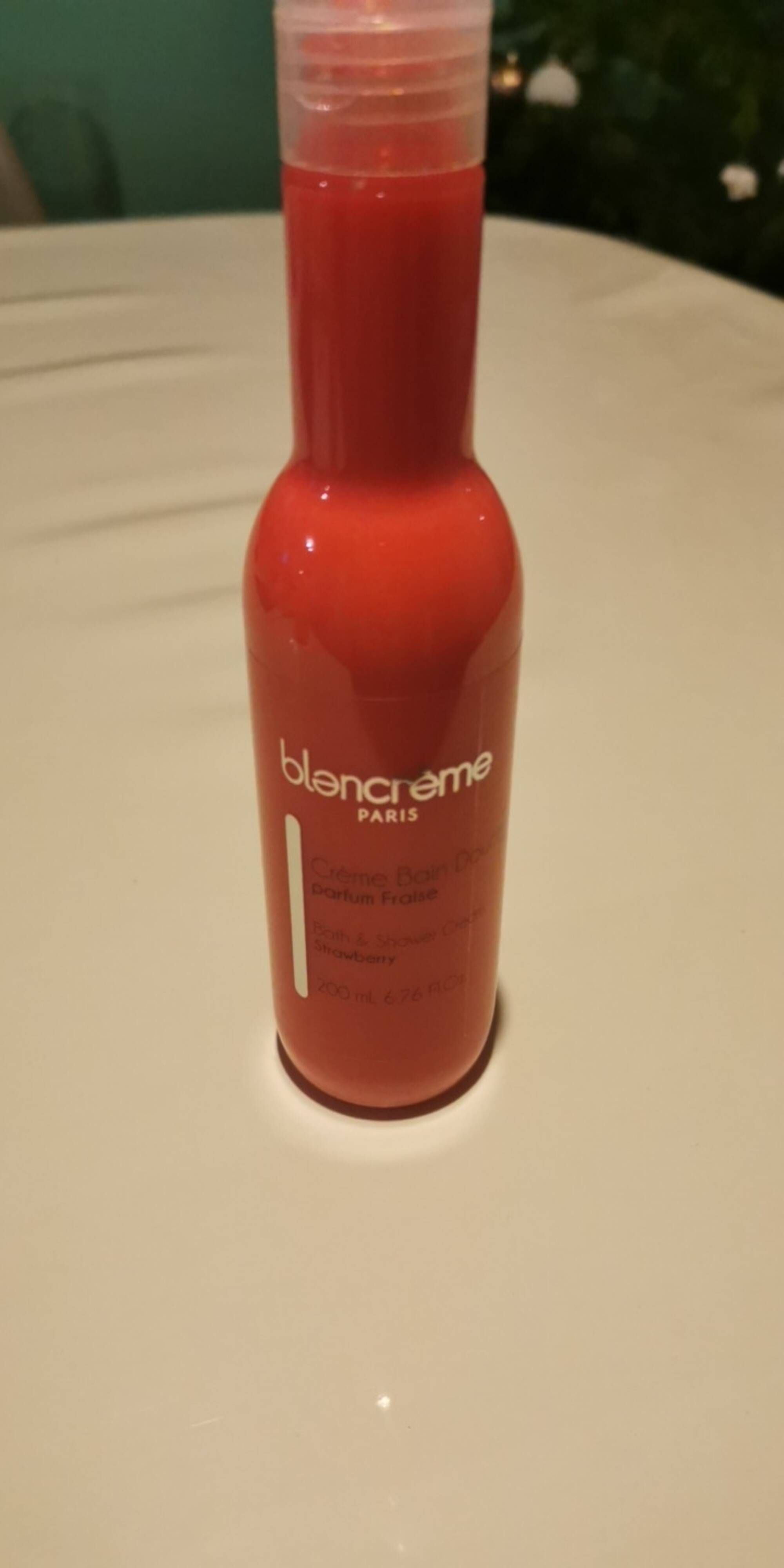 BLANCRÈME - Crème bain douche parfum fraise