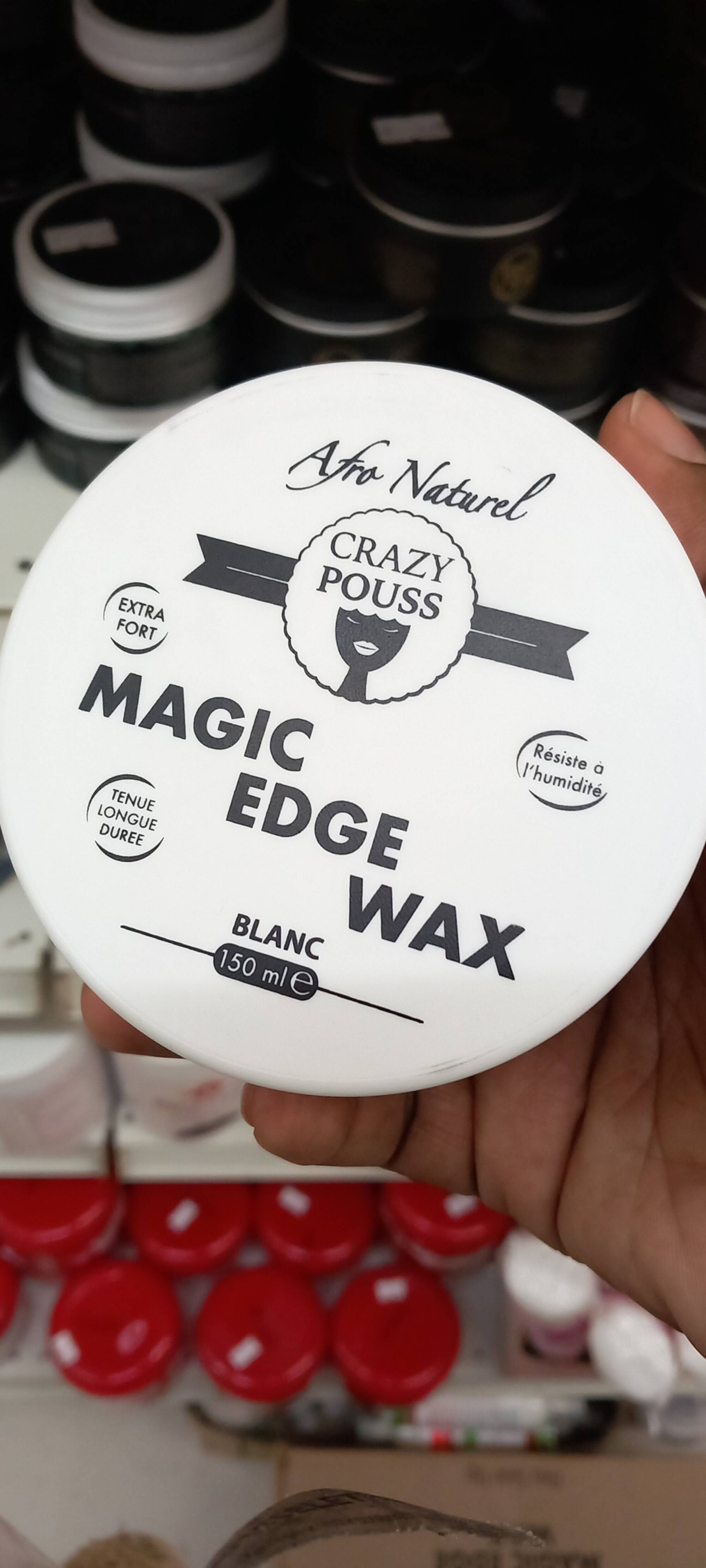 AFRO NATUREL - Crazy poss - Magic edge wax blanc