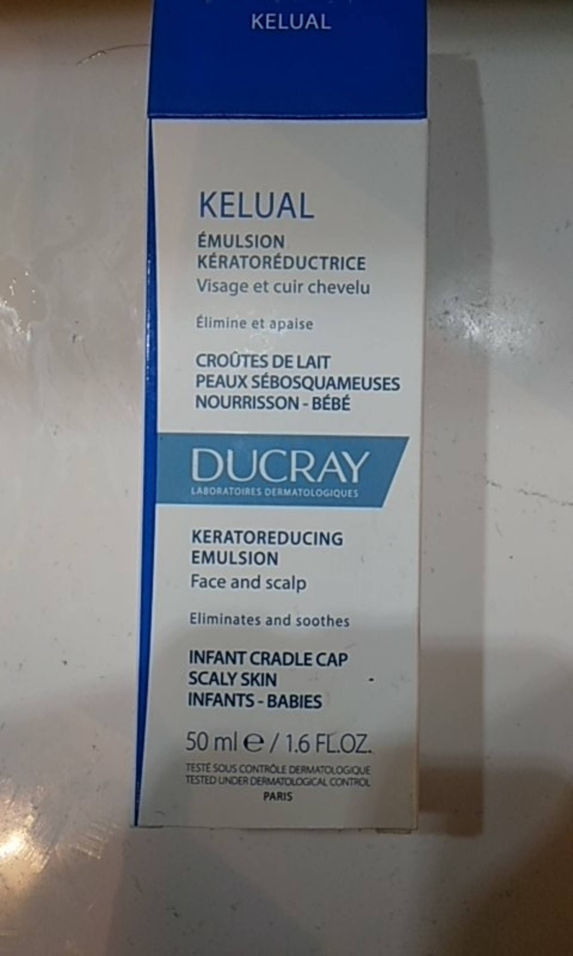 DUCRAY - Kelual - Émulsion kératoréductrice - Croûtes de lait Peaux sébosquameuses nourrisson bébé
