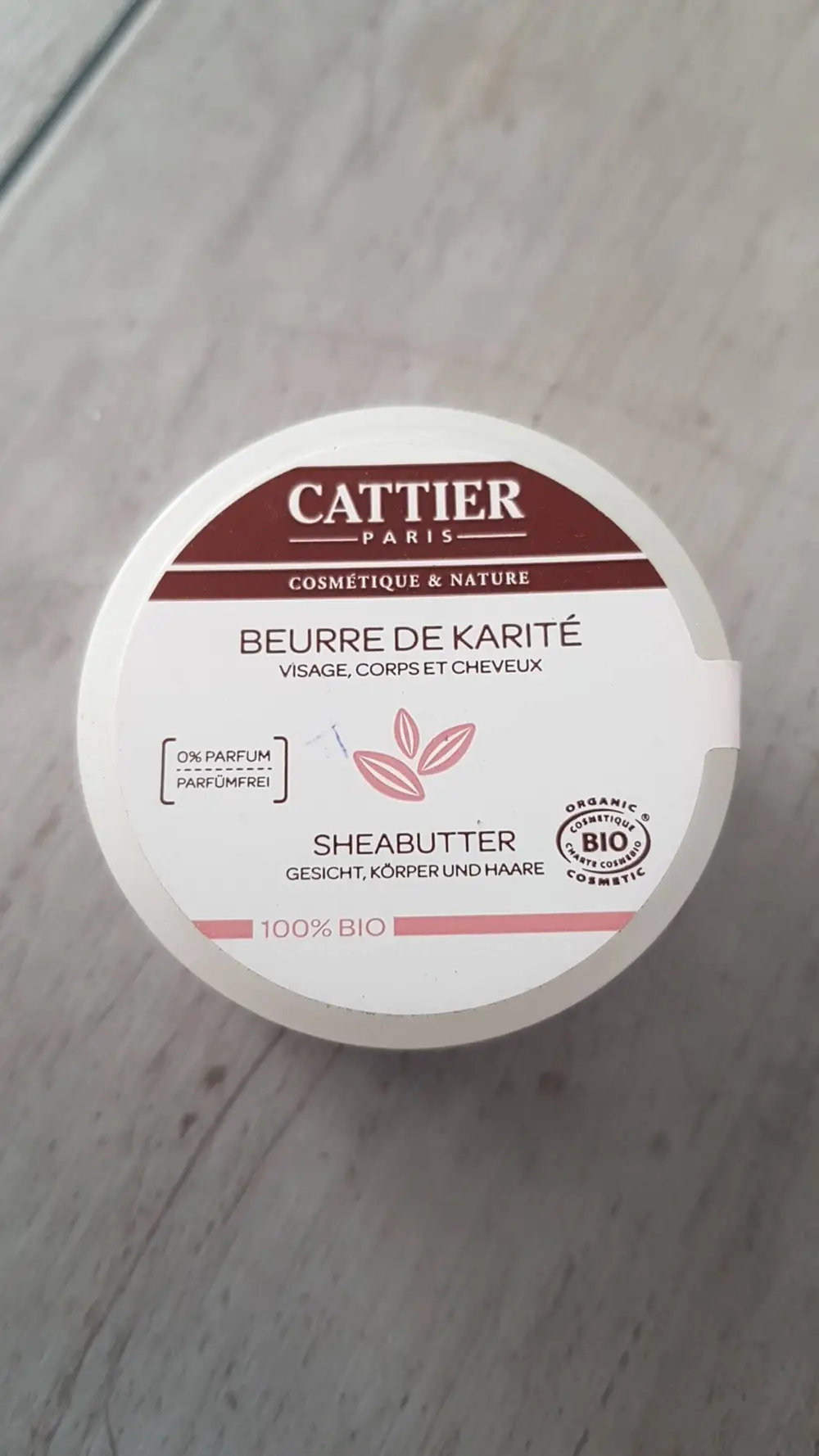 CATTIER - Beurre de karité visage corps et cheveux