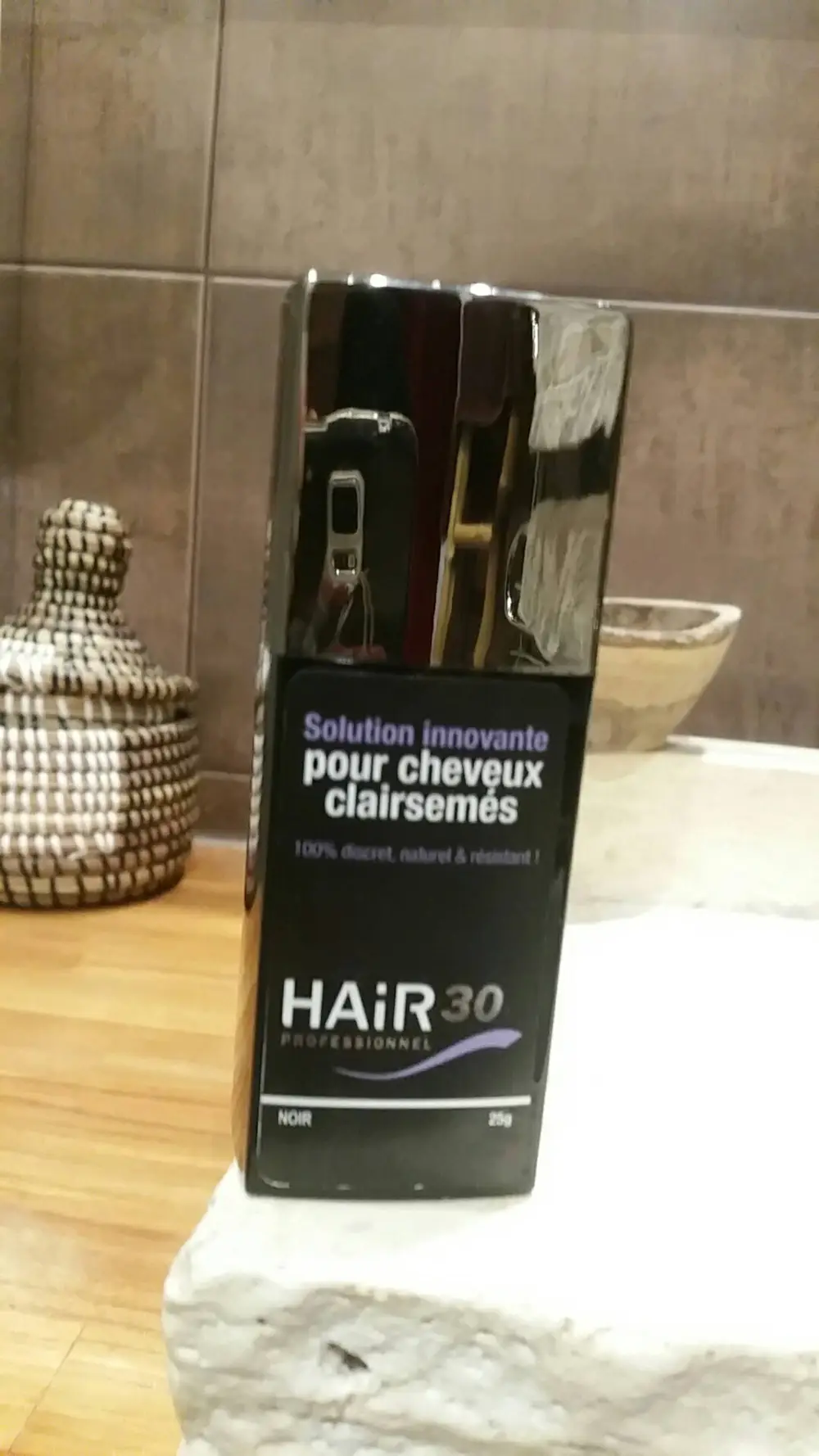 HAIR 30 - Solution innovante pour cheveux clairsemés noir