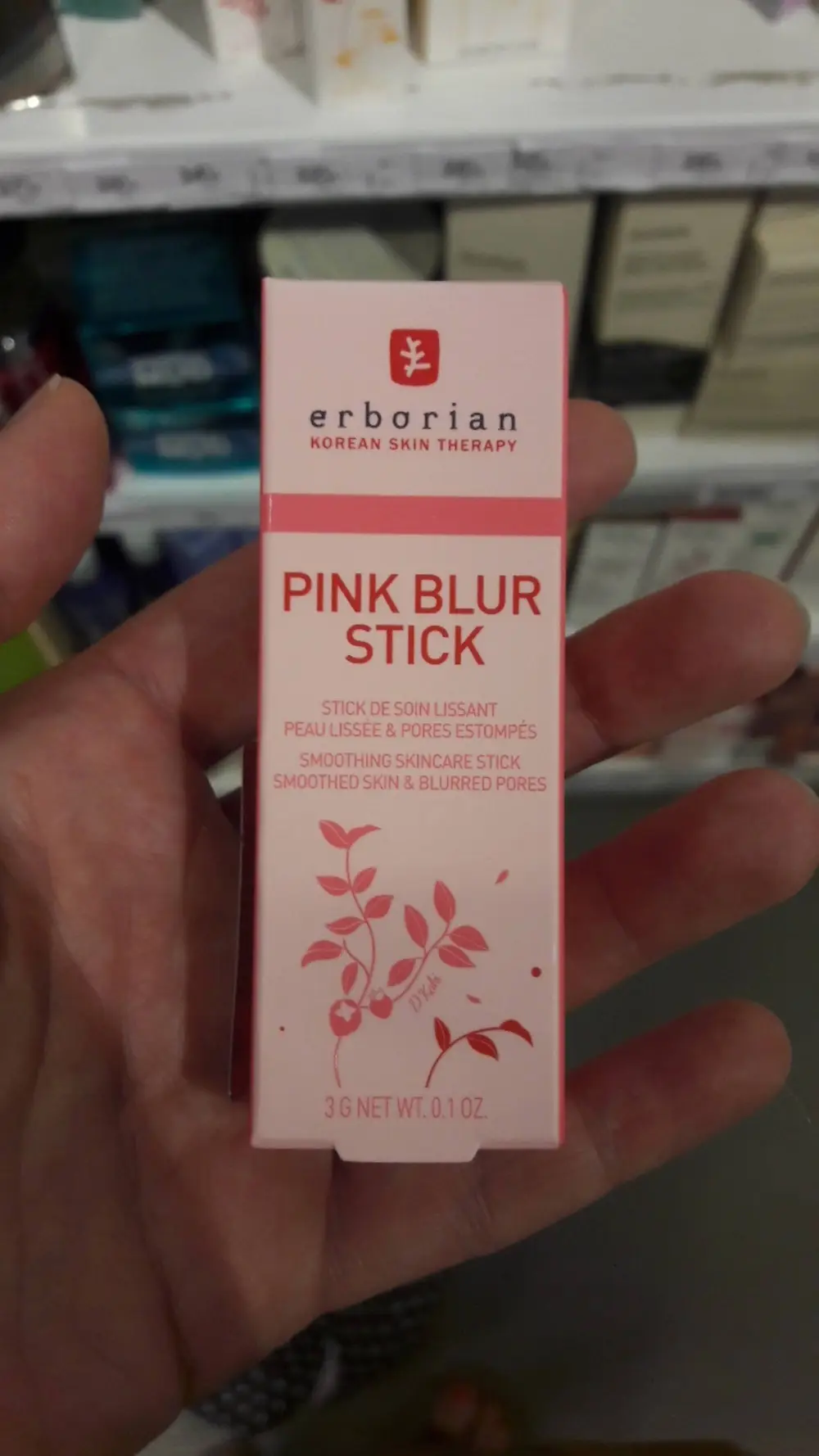 ERBORIAN - Pink blur stick - Stick de soin lissant