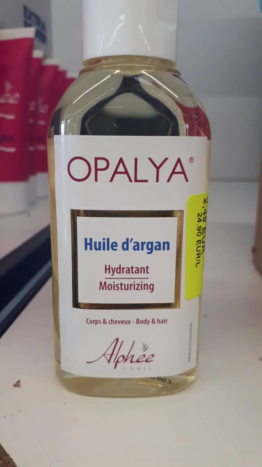 OPALYA - Huile d'argan hydratant corps & cheveux