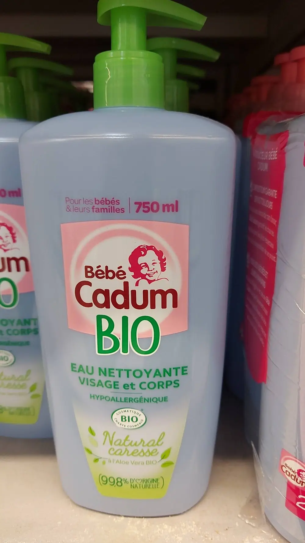 CADUM - Bébé - Eau nettoyante bio visage et corps