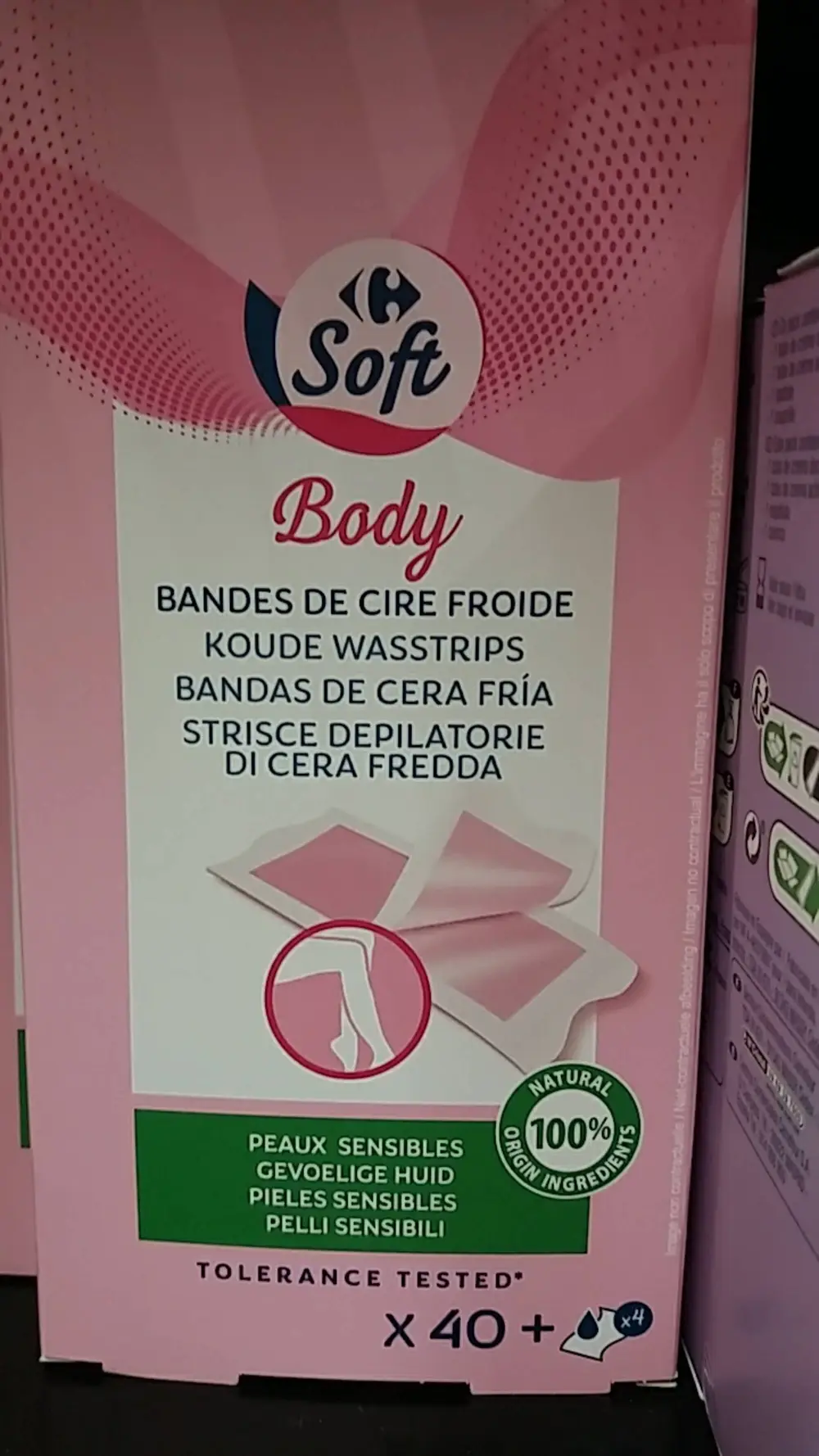 CARREFOUR - Soft Body - Bande de cire froide