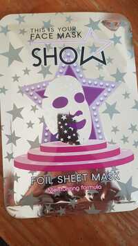 MAXBRANDS - Show - Silver foil sheet mask moisturizing formula