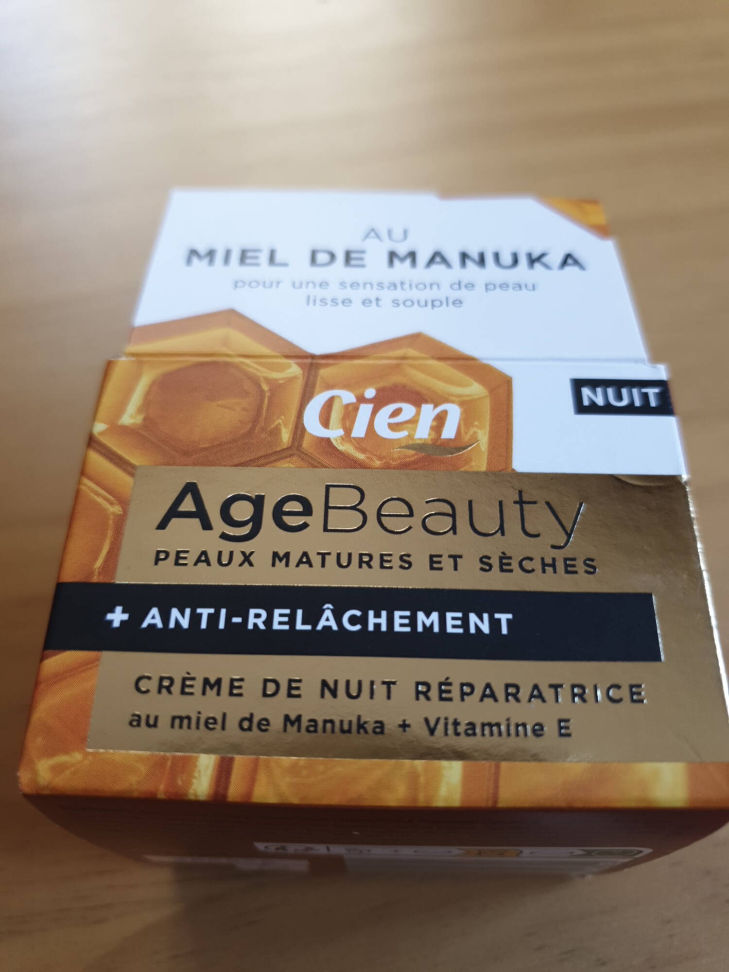 CIEN - Age beauty - Crème de nuit au miel de manuka