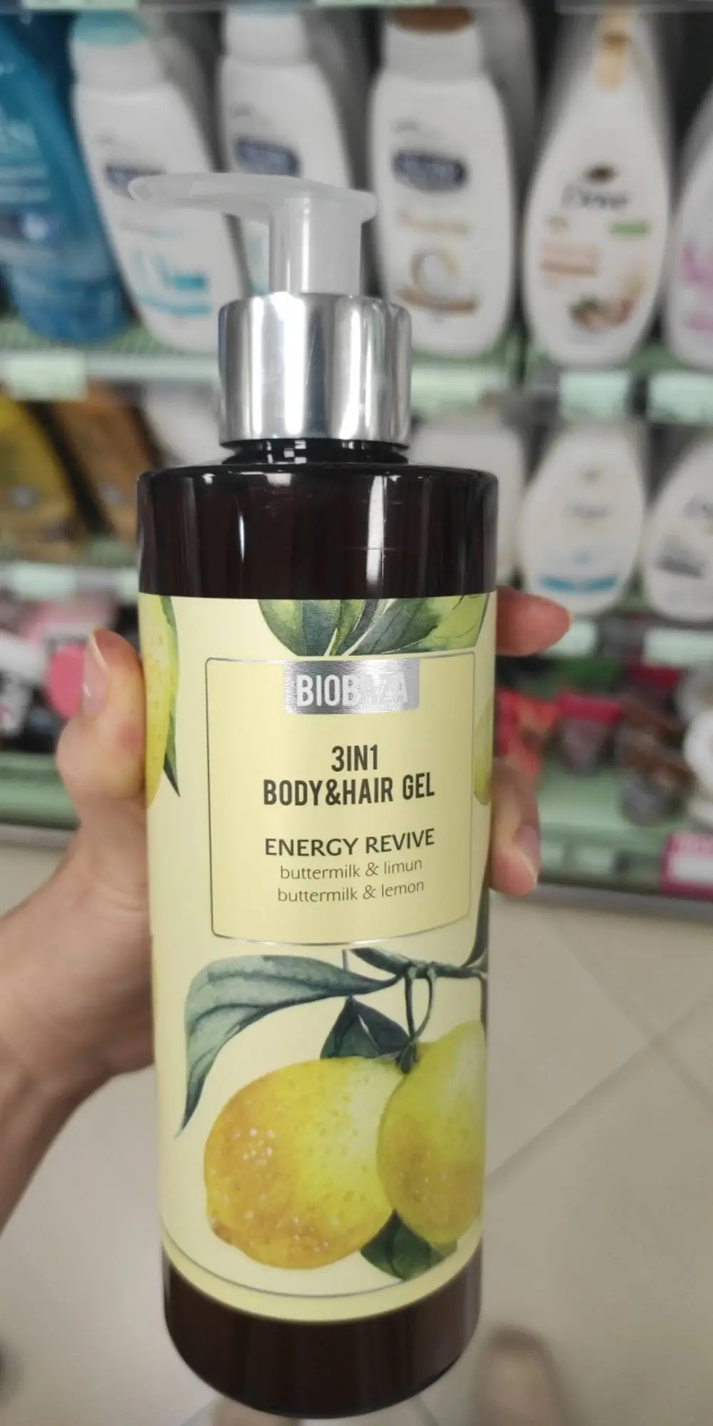 BIOBAZA - Energy revive - 3 in 1 Body & hair gel