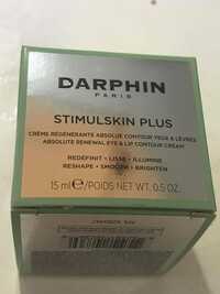 DARPHIN - Stimulskin plus - Cème régénérante absolue contour yeux & lèvres