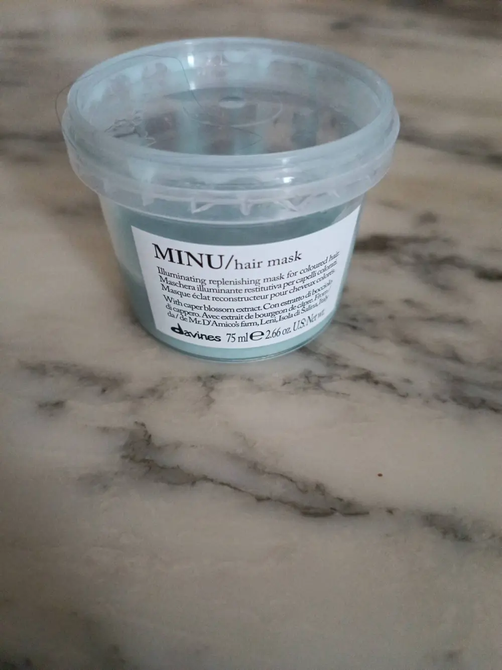 DAVINES - Minu - Masque éclat reconstructeur pour cheveux colorés