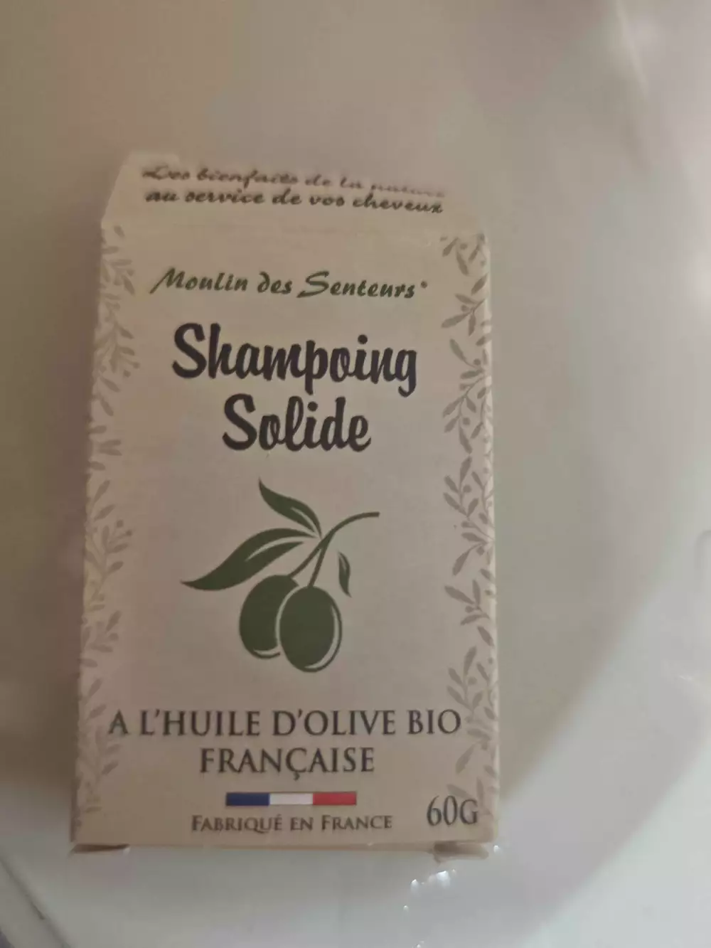 MOULIN DES SENTEURS - Shampooing solide à l'huile d'olive bio